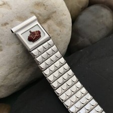 Pulseira de relógio vintage década de 1950 coroa cheia de ouro branco 14k Kreisler Monte Christo comprar usado  Enviando para Brazil
