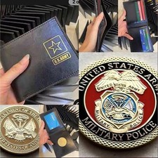 Carteira porta-moedas MP-Militar Police Officer Army com credencial, usado comprar usado  Enviando para Brazil
