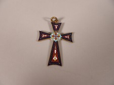 Croix pendentif laiton d'occasion  Paris-