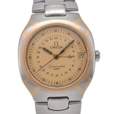 Relógio masculino OMEGA Seamaster Polaris GMT data SS/K18YG mostrador dourado quartzo C#139194 comprar usado  Enviando para Brazil