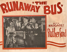 Runaway bus comedy for sale  WALLSEND
