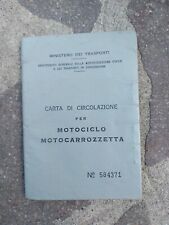 Motom carta corcolazione usato  Savignano sul Panaro