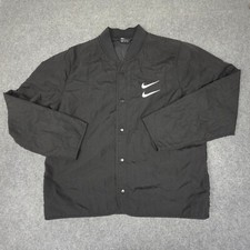 Jaqueta Nike Masculina GRANDE Preta Bomber Duplo Swoosh Manga Longa Snap Tamanho XL comprar usado  Enviando para Brazil