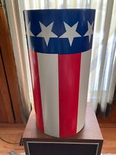 Cesto de lixo vintage Cheinco vermelho branco azul estrelas listras EUA comprar usado Cesto de lixo vintage Cheinco vermelho branco azul estrelas listras EUA comprar usado  Enviando para Brazil