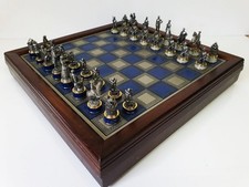 Vintage pewter chess for sale  BRISTOL