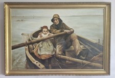 Oil canvas newlyn for sale  PRENTON