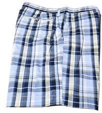 Usado, Novo! Bermuda Tommy Hilfiger-Xadrez Azul, Masculina Flt.Fnt, Casual Verão-(36) comprar usado  Enviando para Brazil