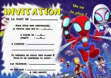 Cartes invitation anniversaire d'occasion  Lapalud