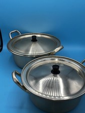 Pote de macarrão ramen coreano feito à mão para cozinhar em chama aberta (2) conjunto 8x3,5" -7,5x3,5" comprar usado  Enviando para Brazil