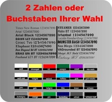 Selbstklebende zahlen buchstab gebraucht kaufen  Borgholzhausen
