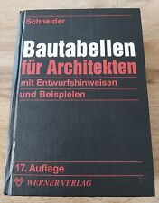 Bautabellen architekten auflag gebraucht kaufen  Hannover