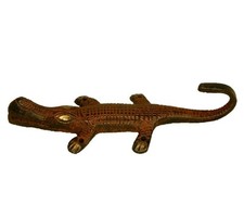Gancho de parede em forma de crocodilo vintage repro feito à mão latão chave pano toalha comprar usado  Enviando para Brazil