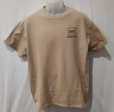 Usado, Glock Perfection Men's Tan Shirt Logo Graphic T-Shirt Tee Gun Free Ship comprar usado  Enviando para Brazil