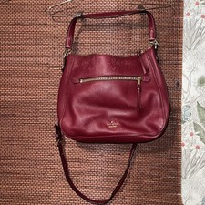 Bolsa Kate Spade couro borgonha Jackson Street Quincy seixo comprar usado  Enviando para Brazil