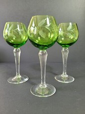 Cut glass green for sale  LOUGHBOROUGH
