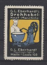 Alemanha- GL Eberhardt Machine selo publicitário de fábrica, amassador de massa - MLH OG comprar usado  Enviando para Brazil