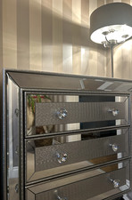 Drawer mirrored chest for sale  BIRMINGHAM