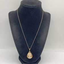 Usado, Colar pingente broche silhueta feminina camafeu ouro 14k 18" 4,6 g comprar usado  Enviando para Brazil