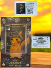 Carte Pokemon Van Gogh GREY FELT HAT +  Carte Musée Authentique + Cadre Spécial, używany na sprzedaż  Wysyłka do Poland