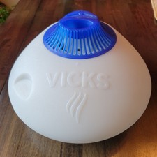 Vaporizador Vicks vapor quente 1,5 gal tanque branco azul luz noturna limpa funciona comprar usado  Enviando para Brazil