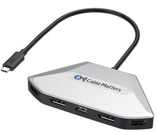 Usado, Adaptador Cable Matters 4K Quad Display USB C MST, Apenas Windows, Modelo 201099 comprar usado  Enviando para Brazil