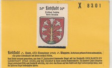 Reklamemarke wappen liebstadt gebraucht kaufen  Hamburg