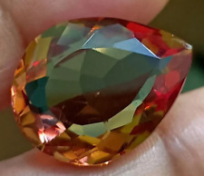 AAA+ Grande Alexandrita 33,95 Ct. Corte de Pera Pedra Preciosa Solta Bicolor @Presente Pingente, usado comprar usado  Enviando para Brazil