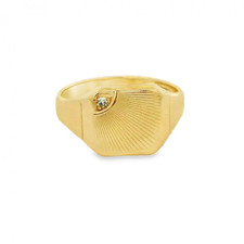 gents gold diamond ring for sale  UK
