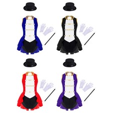 Fato de festa feminino Ringmaster circo batismo show mágico festa roupa, usado comprar usado  Enviando para Brazil