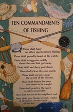 Ten commandments fishing for sale  Humble