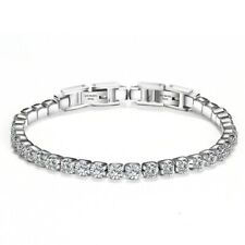 Bracelet zircons acier d'occasion  Bordeaux-