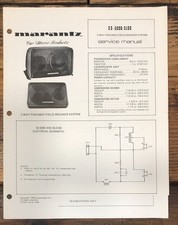 Alto-falante Marantz SS-5000 SS-5100 manual de serviço *original* comprar usado  Enviando para Brazil