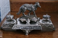 Antique silverplated fox for sale  STOKE-ON-TRENT