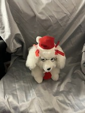 Copos de Natal Hugfun branco e vermelho meia na boca poodle de pelúcia brinquedo para cachorro comprar usado  Enviando para Brazil