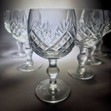 Wine crystal glasses for sale  NORWICH
