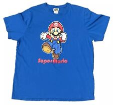 Camiseta gráfica Super Mario Brothers adulto GG Nintendo 2019 azul videogame comprar usado  Enviando para Brazil