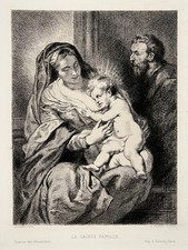Saint famille gravure d'occasion  Pluvigner