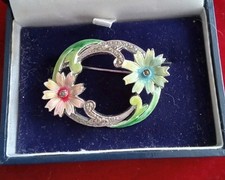 Vintage flowers enamel for sale  AYR