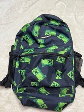 Mochila escolar Minecraft Creeper 18" com design preto e verde comprar usado  Enviando para Brazil