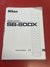 Nikon 80dx instruction for sale  DEWSBURY