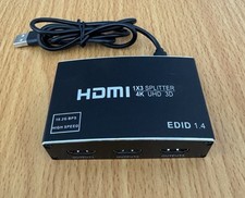 Hdmi 1x3 splitter for sale  LONDON