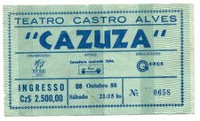 Usado, CAZUZA biglietto ticket ingresso live concert concerto show SALVADOR BAHIA 1988 comprar usado  Enviando para Brazil