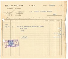 Fattura biella mario usato  Italia