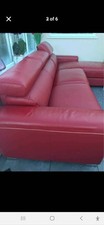 chaise sofa bed leather for sale  WIGAN
