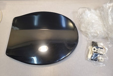 Assento sanitário armário vintage NOS Olsonite, preto, frente aberta, 16 x 14,25 polegadas comprar usado  Enviando para Brazil