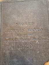 stones justices manual for sale  CHELTENHAM