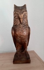 Eule holz handgeschnitzt gebraucht kaufen  Solms