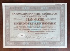 Stammaktie kammgarnspinnerei s gebraucht kaufen  Dresden