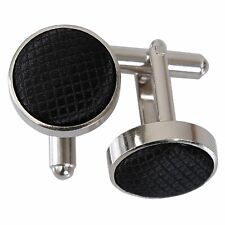 Black mens cufflinks for sale  CROOK