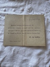 Invitation expo armand d'occasion  Maurecourt